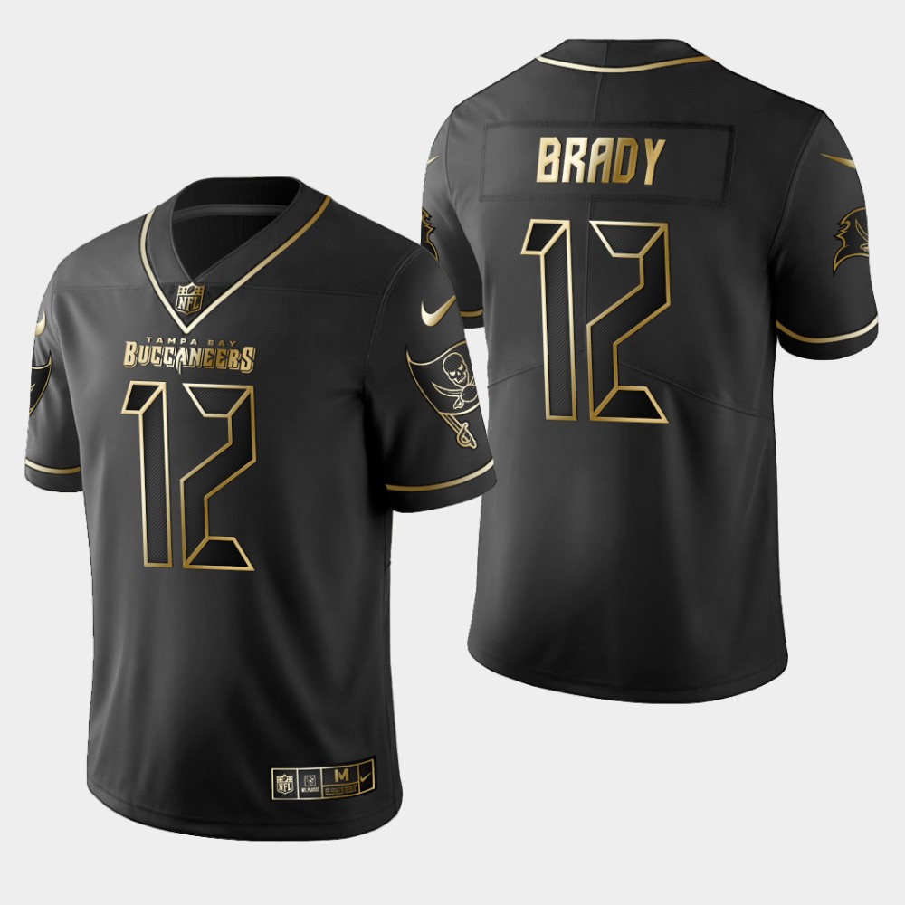 Nike Buccaneers 12 Tom Brady Golden Edition Vapor Limitd Black Jersey,We sell and wholesale Nike Buccaneers 12 Tom Brady Golden Edition Vapor Limitd Black Jersey on line form chian!